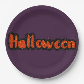 Assiettes En Carton Parties scintillant Halloween (Devant)