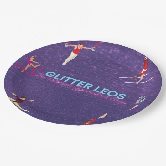 Assiettes En Carton Parties scintillant Leo's - The Ultimate Gymnastic (Angle)