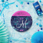 Assiettes En Carton Parties scintillant rose chaud étincelles Mermaid  (Fête)