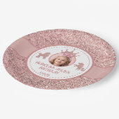 Assiettes En Carton Parties scintillant rose doux scintillant princess (Angle)