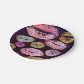 Assiettes En Carton Parties scintillant Sparkly Kiss Lips Beauty Makeu (Angle)