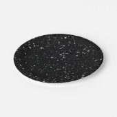 Assiettes En Carton Parties scintillant Stars2 - Noir argenté (Angle)