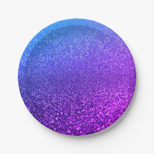 Assiettes En Carton Parties scintillant vintage monogramme personnalis (Devant)