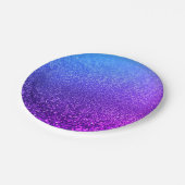 Assiettes En Carton Parties scintillant vintage monogramme personnalis (Angle)