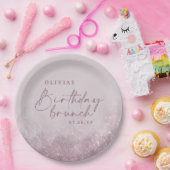 Assiettes En Carton Parties scintillant violet Lilac élégant brunch d' (Fête)