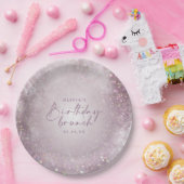 Assiettes En Carton Parties scintillant violet Lilac élégant brunch d' (Fête)