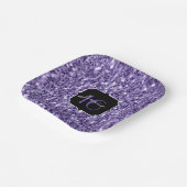Assiettes En Carton Parties scintillant violet ultra violet étincelles (Angulaire)