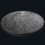 Assiettes En Carton Parties scintillantes élégantes de noir de Faux<br><div class="desc">Parties scintillantes élégantes de noir de Faux</div>