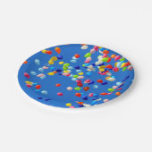 Assiettes En Carton Party Balloons Floating in Blue Sky (Angle)