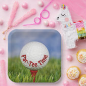 Assiettes En Carton Party Golf Ball sur Red Tee (Fête)