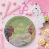 Assiettes En Carton Party le poulet (Fête)