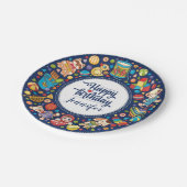 Assiettes En Carton Party Palooza fête d'anniversaire (Angle)