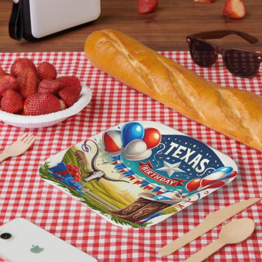 Assiettes En Carton Party Plates Texas Way (Pique-nique)