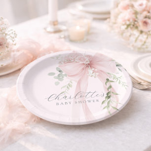 Assiettes En Carton Parure de literie bébé Coquette Bow Greenery Baby