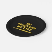 Assiettes En Carton Pas de moutarde Pas de vie (Angle)