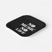 ASSIETTES EN CARTON PAS DE MUSIQUE PAS DE VIE (Angulaire)