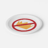 Assiettes En Carton PAS DE ROIS ! Anti-Trump (Angle)