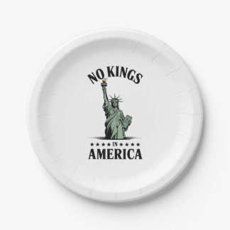 Assiettes En Carton Pas de rois en Amérique Statue de la Liberté