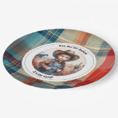 Assiettes En Carton Pas mon premier Rodeo Cowboy Occidental Anniversai (Angle)