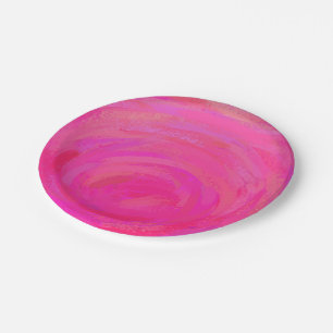 Assiettes En Carton Passion rose