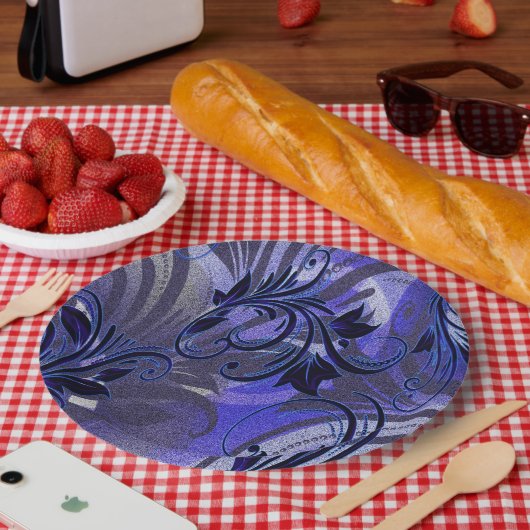 Assiettes En Carton Passion violette (Pique-nique)