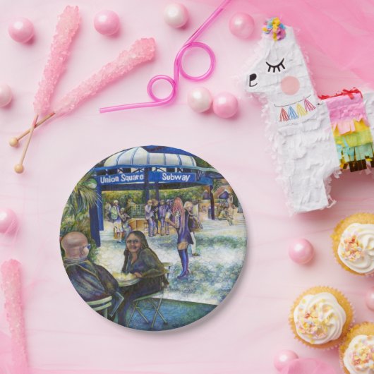 Assiettes En Carton Passionnés Jouer dans le parc, New York (Fête)