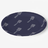 Assiettes en carton « Pasta Lover » – Motif spaghe (Angle)