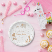 Assiettes En Carton Pastel Beige mignon Baby shower illustratif (Fête)