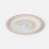 Assiettes En Carton Pastel Boho Rainbow (Angle)