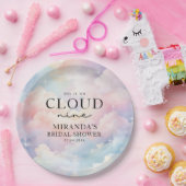 Assiettes En Carton Pastel Clouds She's On Cloud Neuf Fêtes des mariée (Fête)