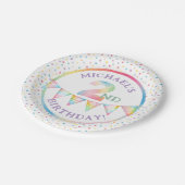 Assiettes En Carton Pastel Confetti 2e Plaques de fête d'anniversaire (Angle)