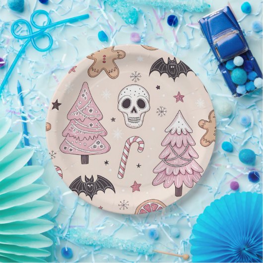 Assiettes En Carton Pastel goth emo Noël (Fête)