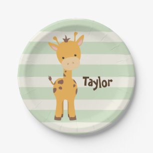 Assiettes En Carton Pastel Green Stripes.jpg