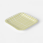 Assiettes En Carton Pastel Jaune Imparfait Plaques En vichy Papier (Angulaire)