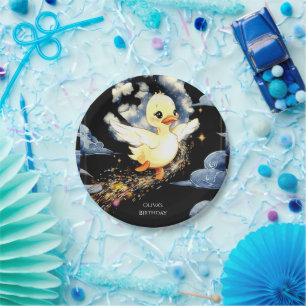 Assiettes En Carton Pastel Magic Canard Anniversaire