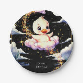Assiettes En Carton Pastel Magic Canard Anniversaire (Devant)