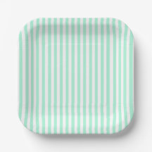 Pastel Mint Green Stripes Été Gratté