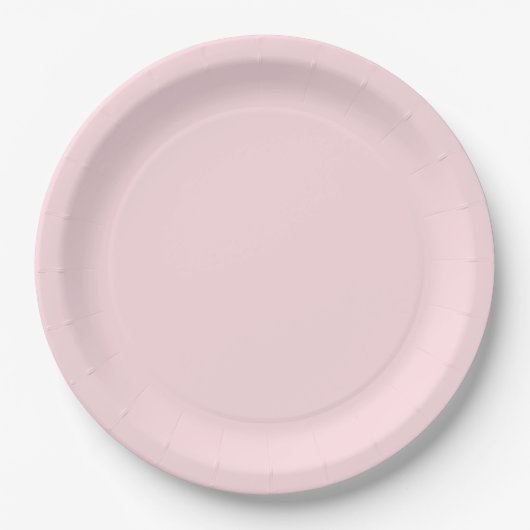 Assiettes En Carton Pastel Pink Girl Baby shower (Devant)