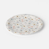 Assiettes En Carton Pastel Poppy Floral Garden Motif (Angle)