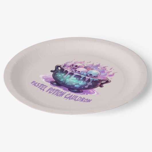 Assiettes En Carton Pastel Potion Cauldron (Angle)