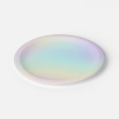 Assiettes En Carton Pastel Rainbow fête d'anniversaire esthétique (Angle)