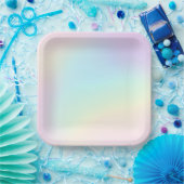 Assiettes En Carton Pastel Rainbow fête d'anniversaire esthétique (Fête)