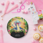 Assiettes En Carton Pastel Reptiles Serpent Anniversaire (Fête)