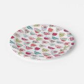 Assiettes En Carton Pastel Retro Tea Party (Angle)