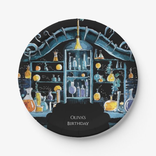 Assiettes En Carton Pastel Scientifique Expérience Scientifique Annive (Devant)