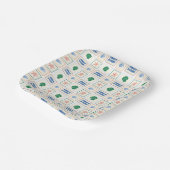 Assiettes En Carton Pastel Seashell Motif Côte Boho Moderne (Angulaire)