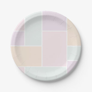 Assiettes En Carton Pastel Shade minimaliste nuances de peinture