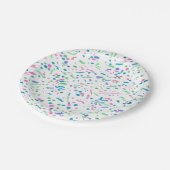 Assiettes En Carton Pastel Splatter Confetti Imprimer (Angle)