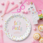 Assiettes En Carton Pastel Sprinkles Birthday  (Fête)