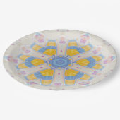 Assiettes En Carton Pastel Star Sweet Rose Jaune Bleu Coeur (Angle)